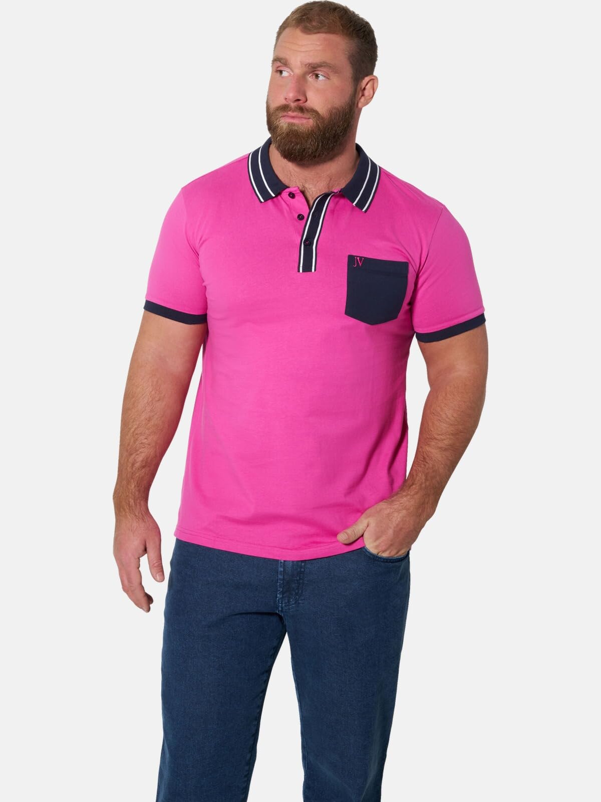 Jan Vanderstorm Herren Doppelpack Poloshirt Skalle