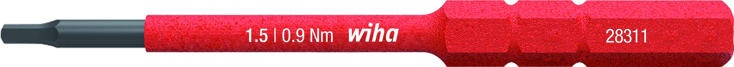 Wiha 1.5Mm X 75Mm Softfinish Vde Insulated Slimbit Hex Screwdriver 1000V Ac