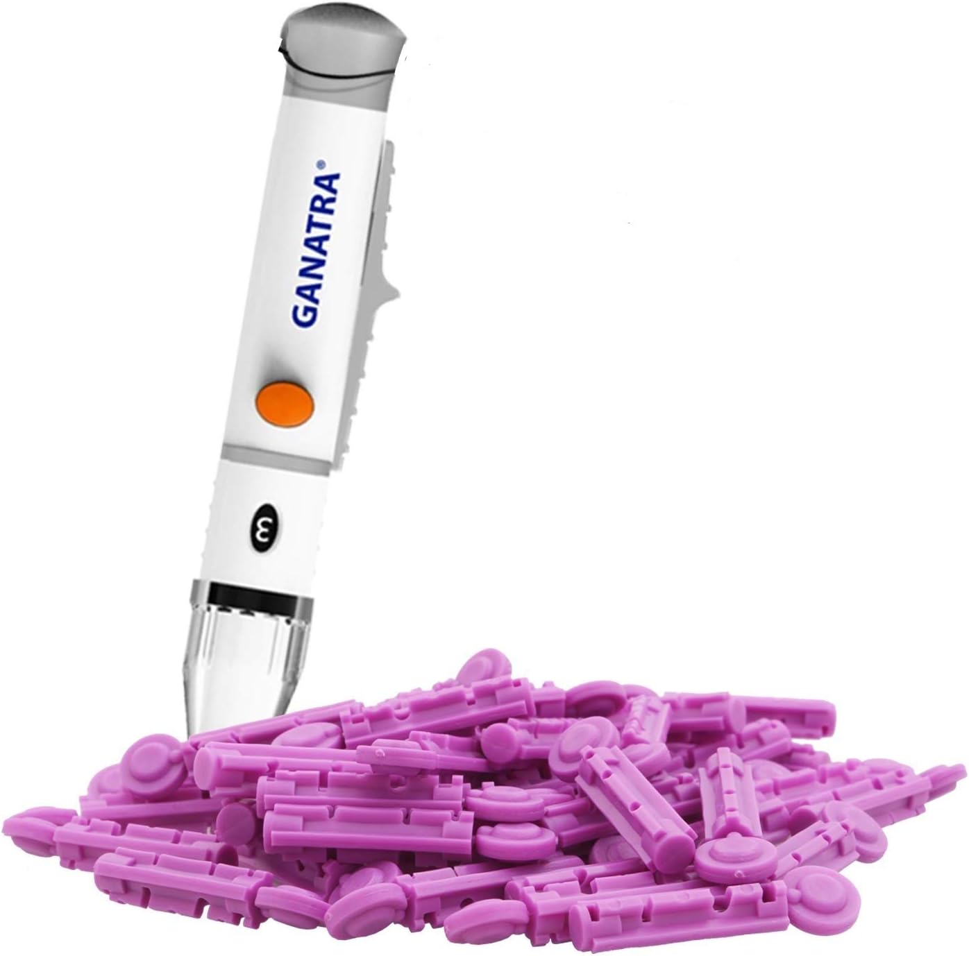 Ganatra High Premium Round Glucometer Blood Lancet 200 Pieces
