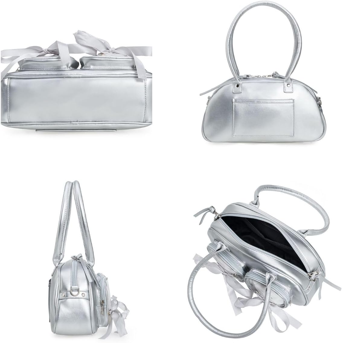 Ita Bag for Anime Cosplay - Kawaii Shoulder Purse with 2 Clear Display Windows & Aesthetic Bow, Dolls Not Included