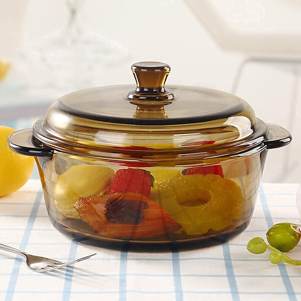 Service de table pour cuisine et salle à manger, ensemble de vaisselle en verre 9 pièces, bols de service en verre, saladier de qualité supérieure ~ transparent, service pour 4 personnes, idéal pour
