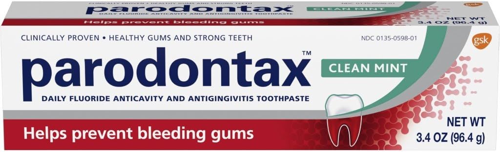 Parodontax Clean Mint Toothpaste for Bleeding Gums, 3.4 Ounce (Pack of 6)