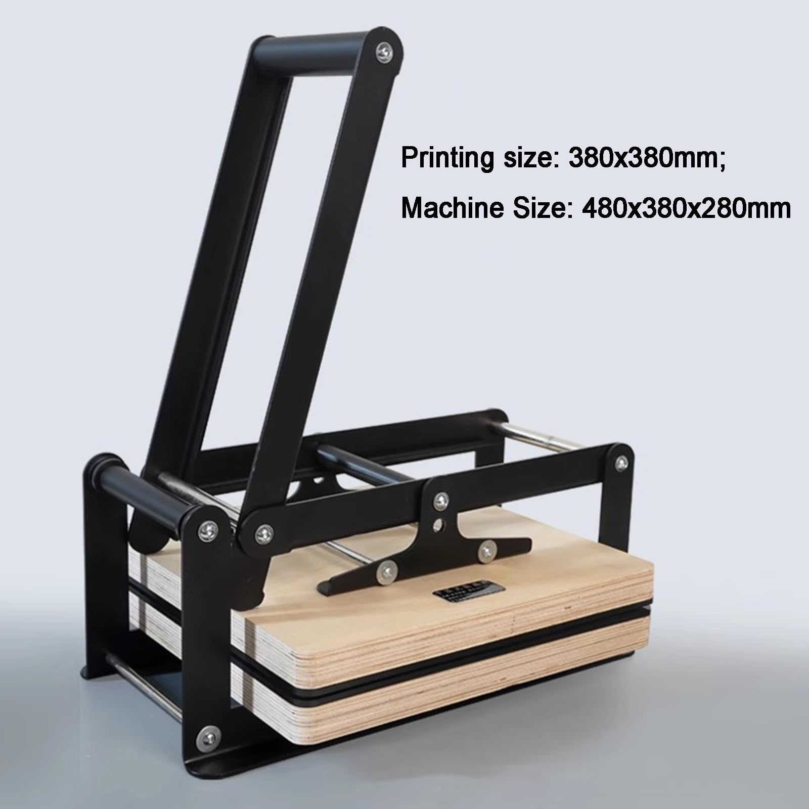 Ręczna prasa linograficzna, maksymalny format druku 380 x 380 Mm, regulowana wysokość do grawerowania na drewnie i linoryferze