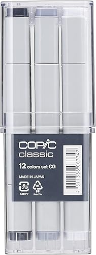 Miniatura 10 de Copic Juego de marcadores de 12 piezas de tóner gris (modelo descontinuado EAN 4511338002186)