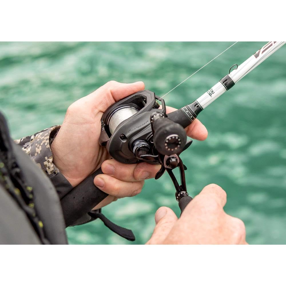 Abu Garcia Revo Beast Low Profile Baitcastrolle – Süßwasser-Raubfischrolle für große Hechte, Zander