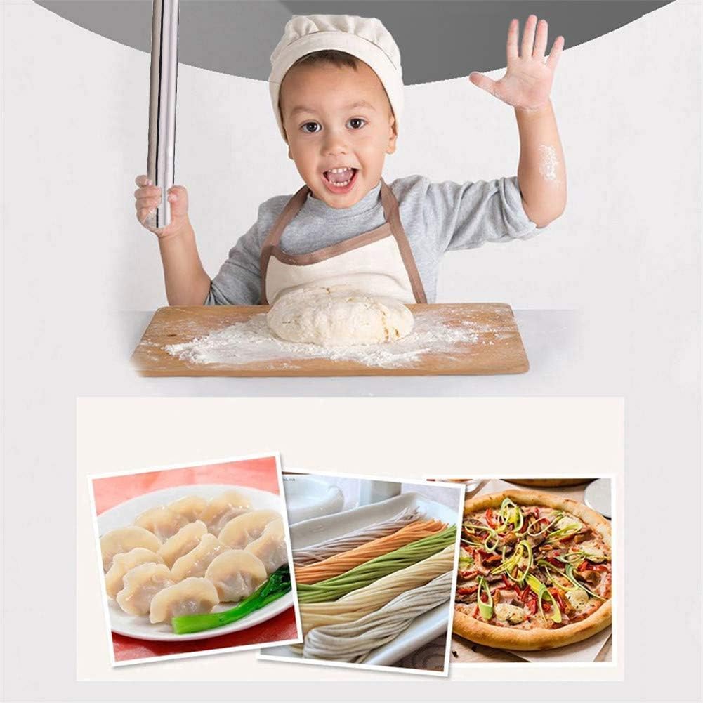Teigroller aus Edelstahl zum Backen – 40 cm Antihaft-Teigroller für Gebäck, Kekse, Pizza, Fondant und Kuchenkruste, leicht zu reinigen