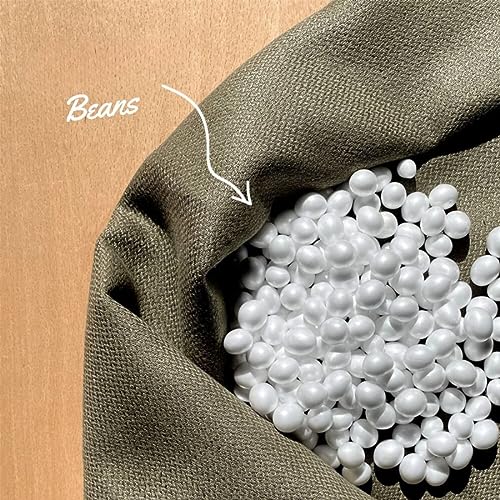 Image of Bean Bag Filling Beans Filler - 1.5 kg Premium Refill Pack | High-Density EPS Polystyrene Balls for Bean Bags, Toys, Cushions & Crafts | Lightweight, Durable & Long-Lasting Support