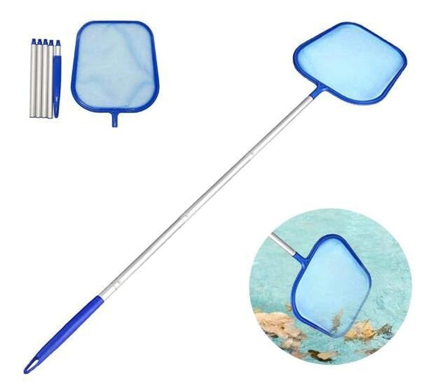 Buy KEAIDO Swimming Pool Skimmer Net with Telescopic Pole Fine Mesh