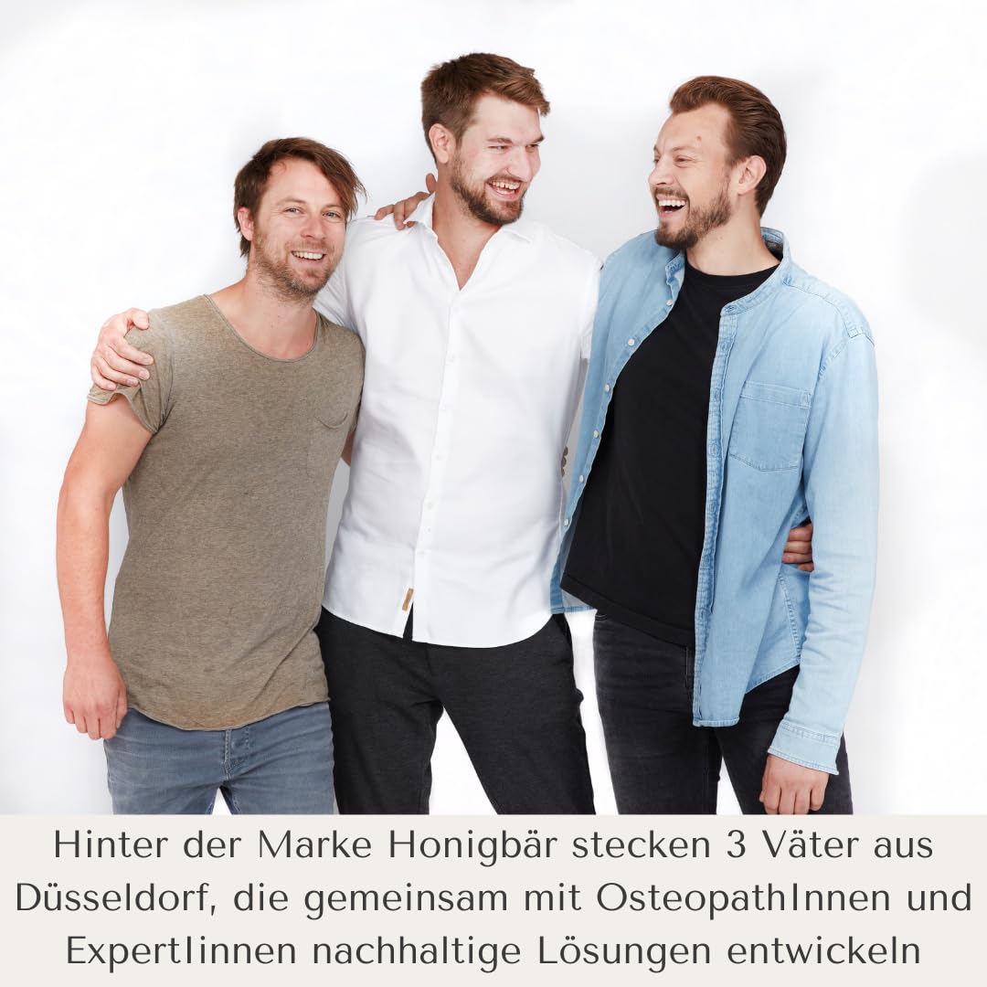 umweltfreundliches Baby Kopfkissen mit ergonomischer Mulde | atmungsaktiv und hypoallergen| inkl. senfgelben Bio-Musselin Kissenbezug Made in Germany