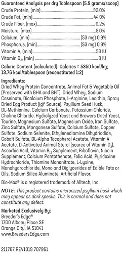 Miniatura 2 de Breeder's Edge Foster Care Feline - Reemplazo de leche en polvo - para gatitos y gatos - 4.5 libras