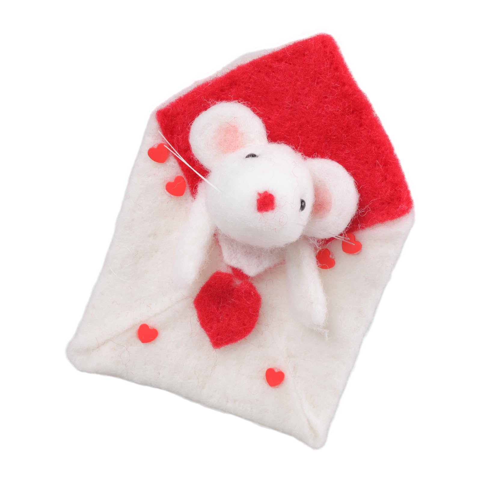 Maxtonser Handcraft Wool Fabric Creature Decoration Balloon Animal Featuring Heart For Giving And Projects