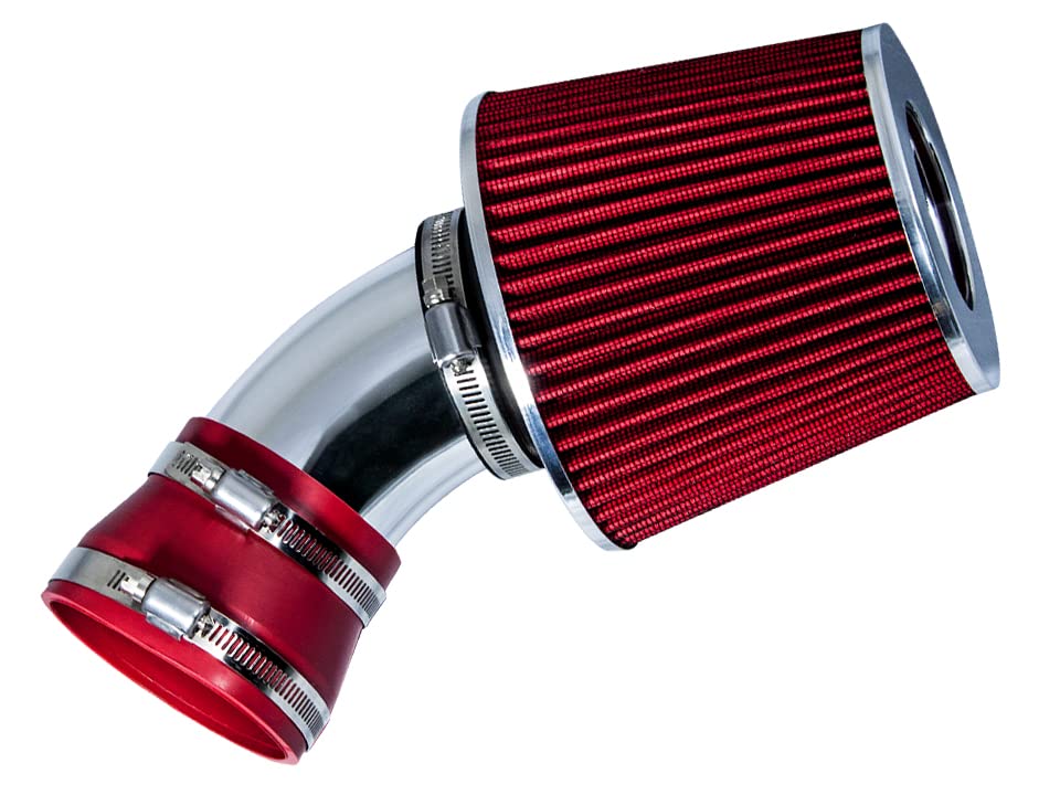 Rtunes Racing Short Ram Air Intake Kit + Filter Combo RED For 06-07 Chevy Malibu 3.9L V6 / 06-09 Pontiac G6 3.9L V6