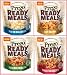 Prego Ready Meals Bundle of 4: (1) Prego Creamy Three Cheese Alfredo Rotini Ready Meal, 9 Ounce; (1) Prego Creamy Tomato Penne Ready Meal, 9 Ounce; (1) Prego Roasted Tomato and Vegetable Penne Ready Meal, 9 Ounce; (1) Prego Marinara and Italian Sausage Rotini Ready Meal, 9 Ounce