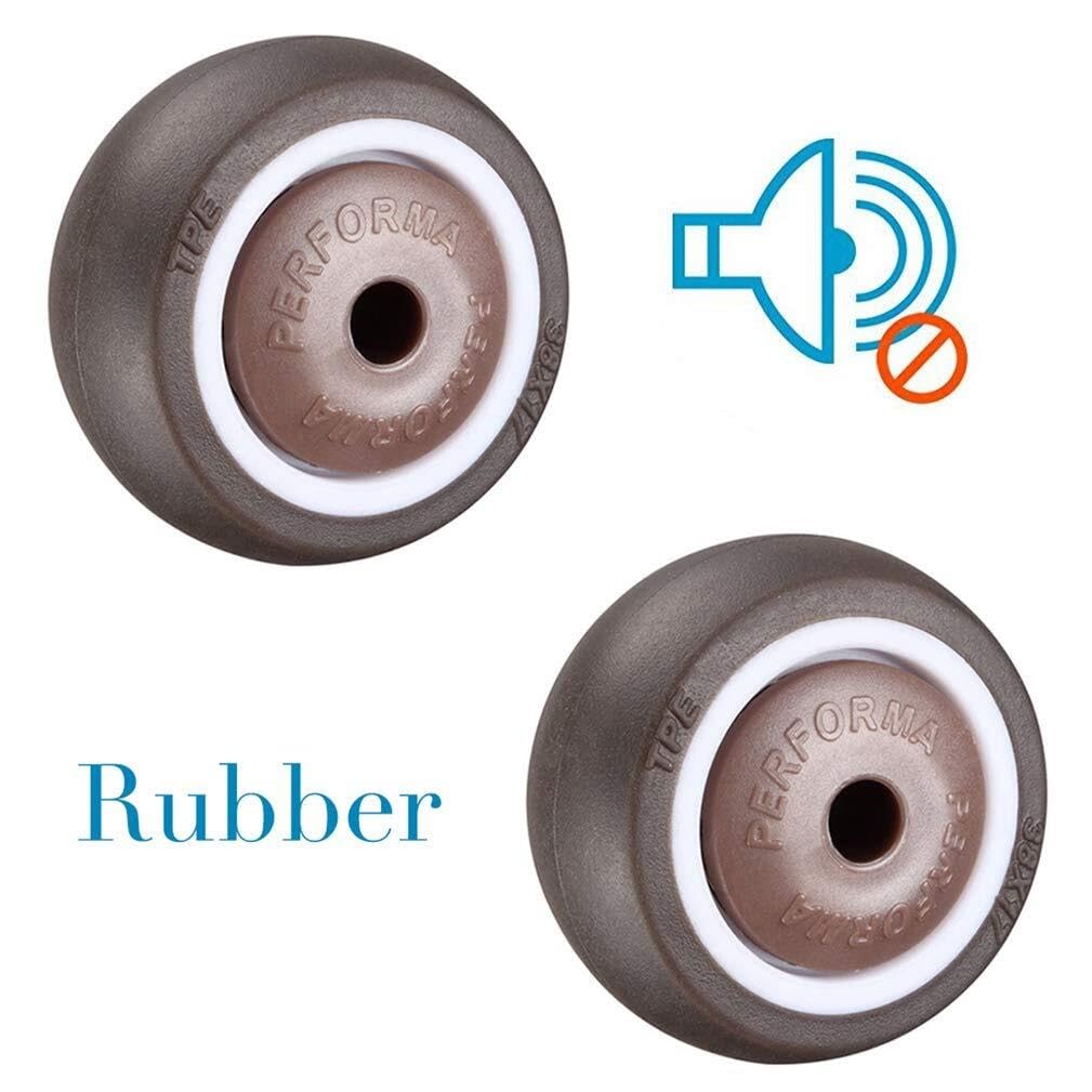 Ruedas Giratorias Ruedas Giratorias For Muebles Silenciosas De Alta Resistencia De 4 Piezas con Tornillo De Doble Cojinete con Freno Y Patas Dobles Ruedas Muebles