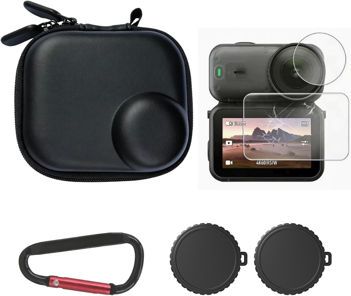 squishy 5 Pcs Nano Accessories, Camera Protection Set with Lens Cover and Screen Protector, Compact Travel Case for Outdoor Adventures and Daily Commuting-image-33