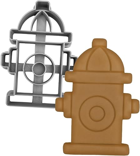 Cortadores de galletas de boca de fuego de 3.5 pulgadas para hornear, cortadores de galletas con sello, cortador de galletas de boca de incendio,