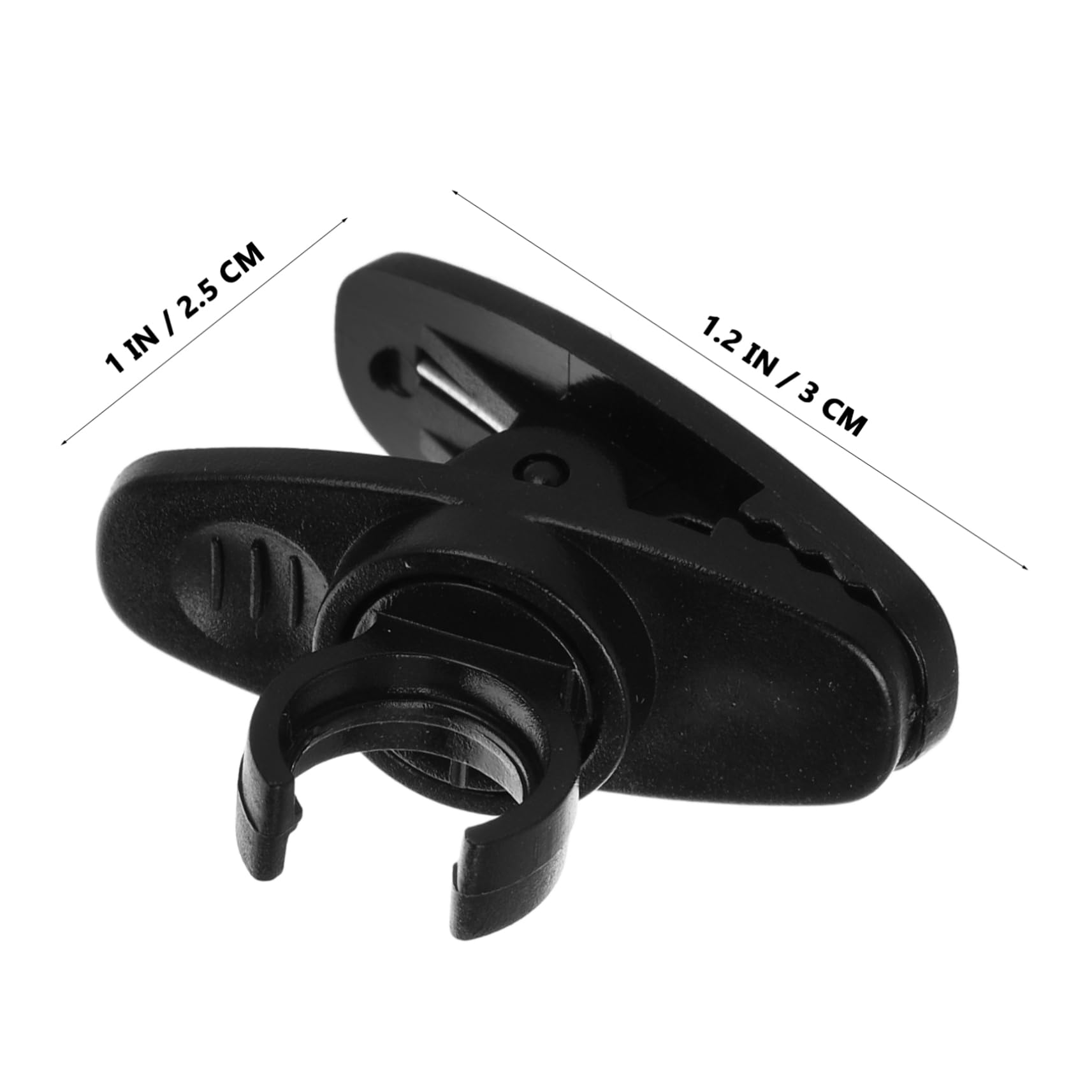 Milisten Adjustable Lapel Mic Clips 8mm Diameter Clip on Microphone for/Single Mount Mic Holder