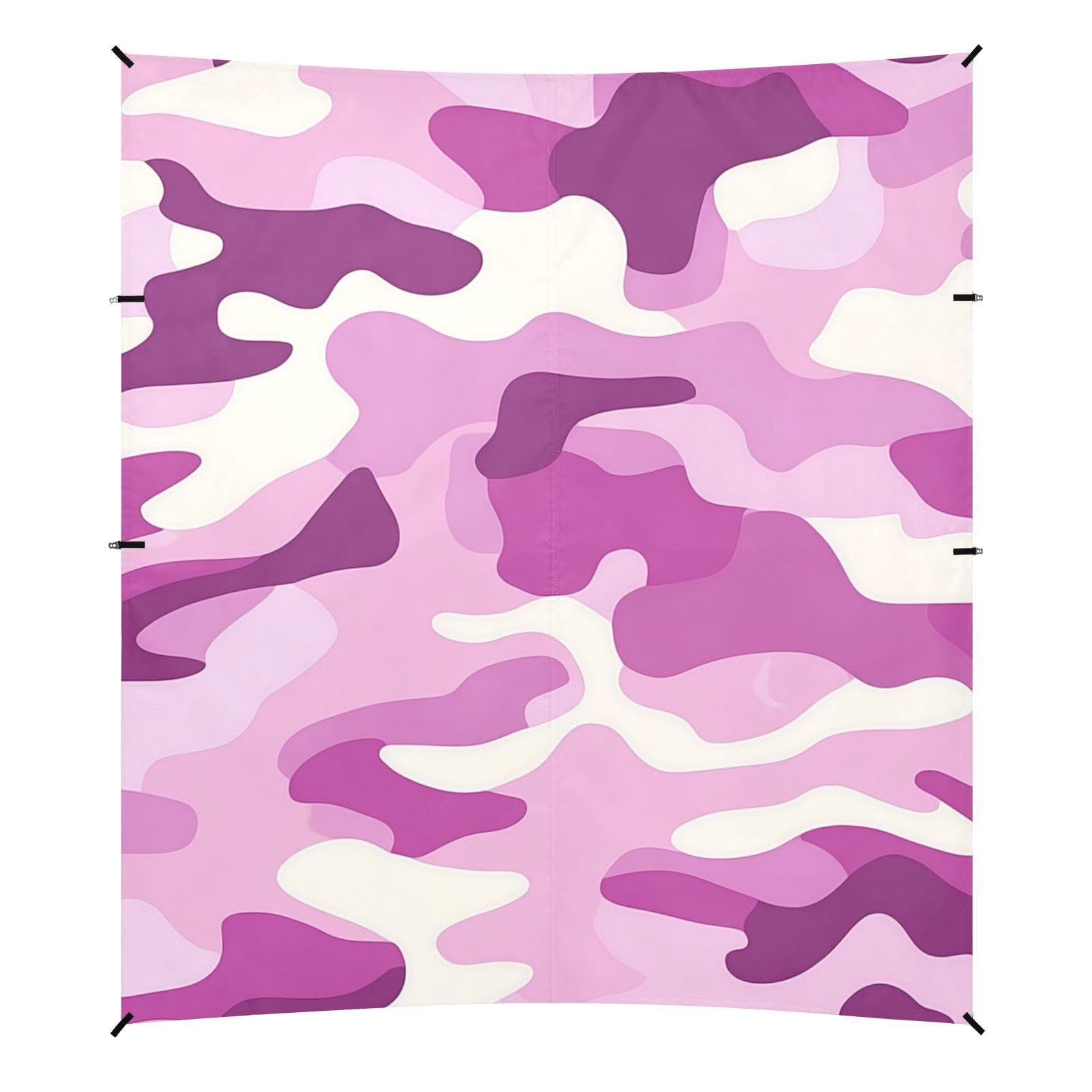 Lilac Purple Beach Cabana UPF50+ Protection Water-Resistant Sun Shade with Sand Pockets for Family Travel