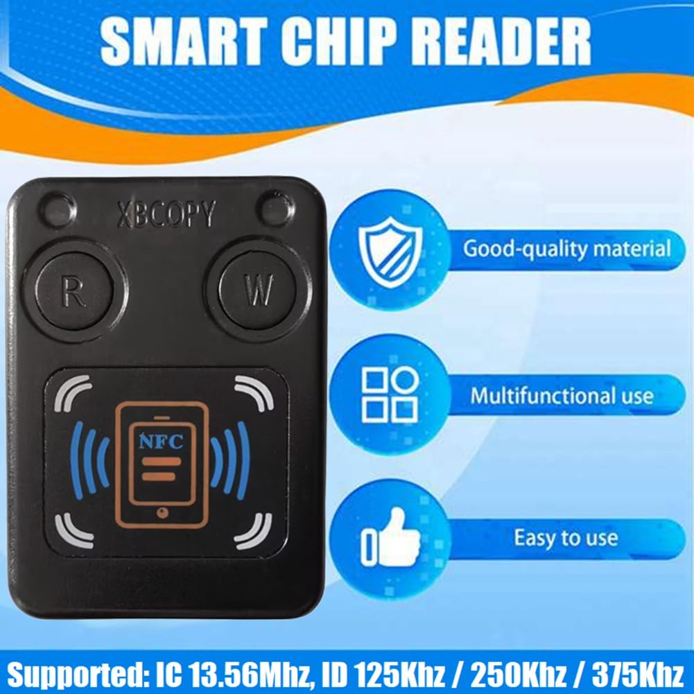 Lector de Tarjetas con Chip Inteligente RFID NFC, Copiadora + con IC 3XCUID, 13,56 MHz, ID, 125 Khz, 250 Khz, 375 Khz, Clonador de Token RFID