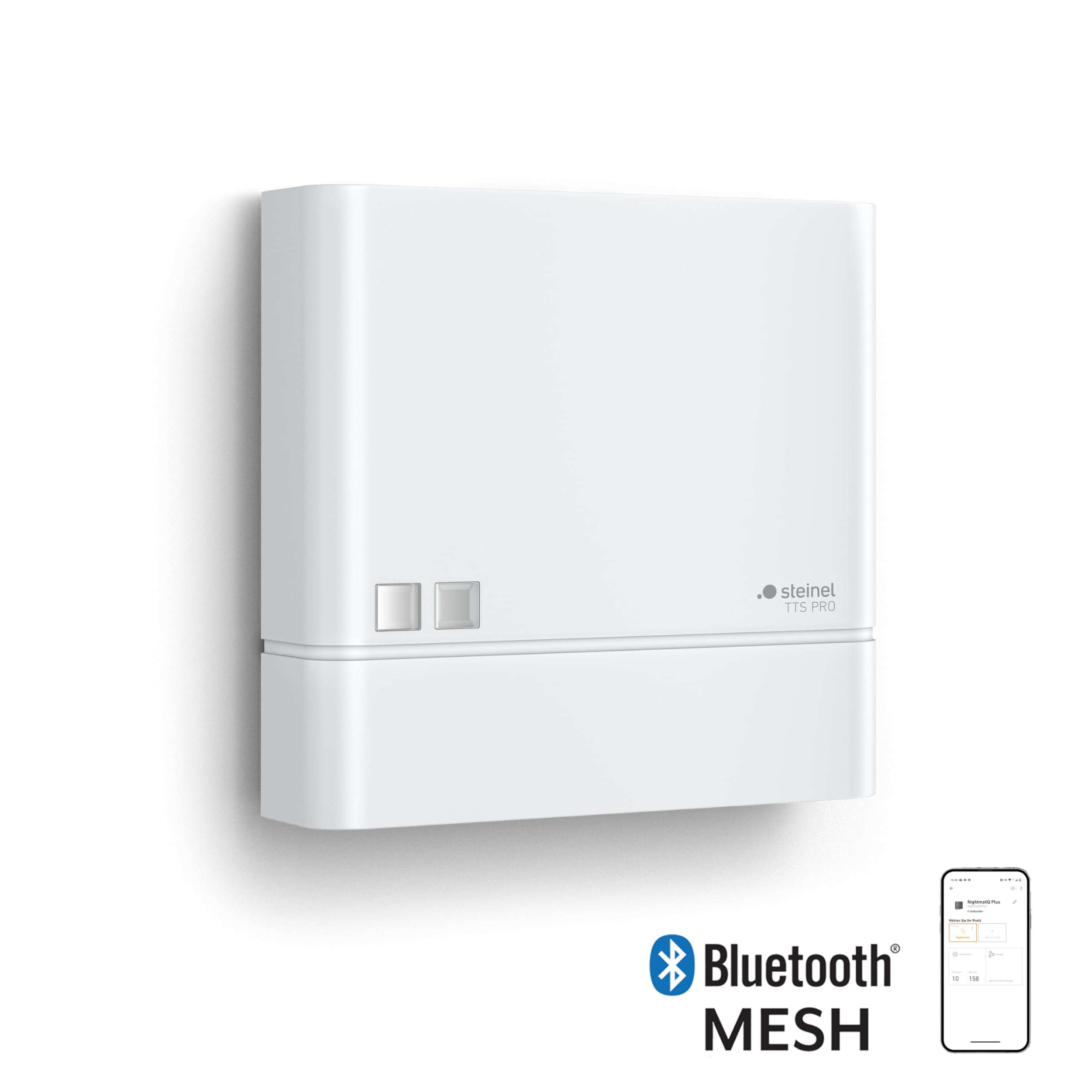 Steinel TCL Pro: Sensor de Tiempo Inteligente para el Control de la iluminación en el Sistema Connect | Control preciso del Tiempo con Reloj en Tiempo Real y batería de Reserva | IP54 (Blanco)