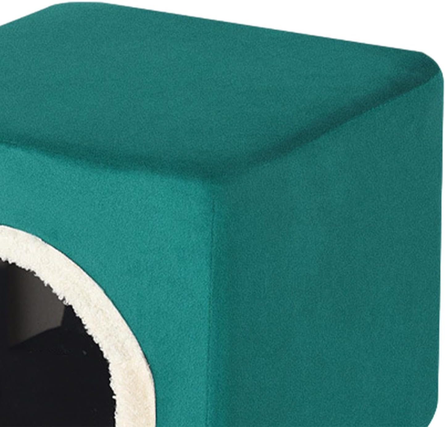 review Cat House Cat Bed for Indoor Cats Interactive Hideaway Cat Stool Condo,Covered Cat Bed Cave for Pet Supplies Kitty Sleeping, Dark Green