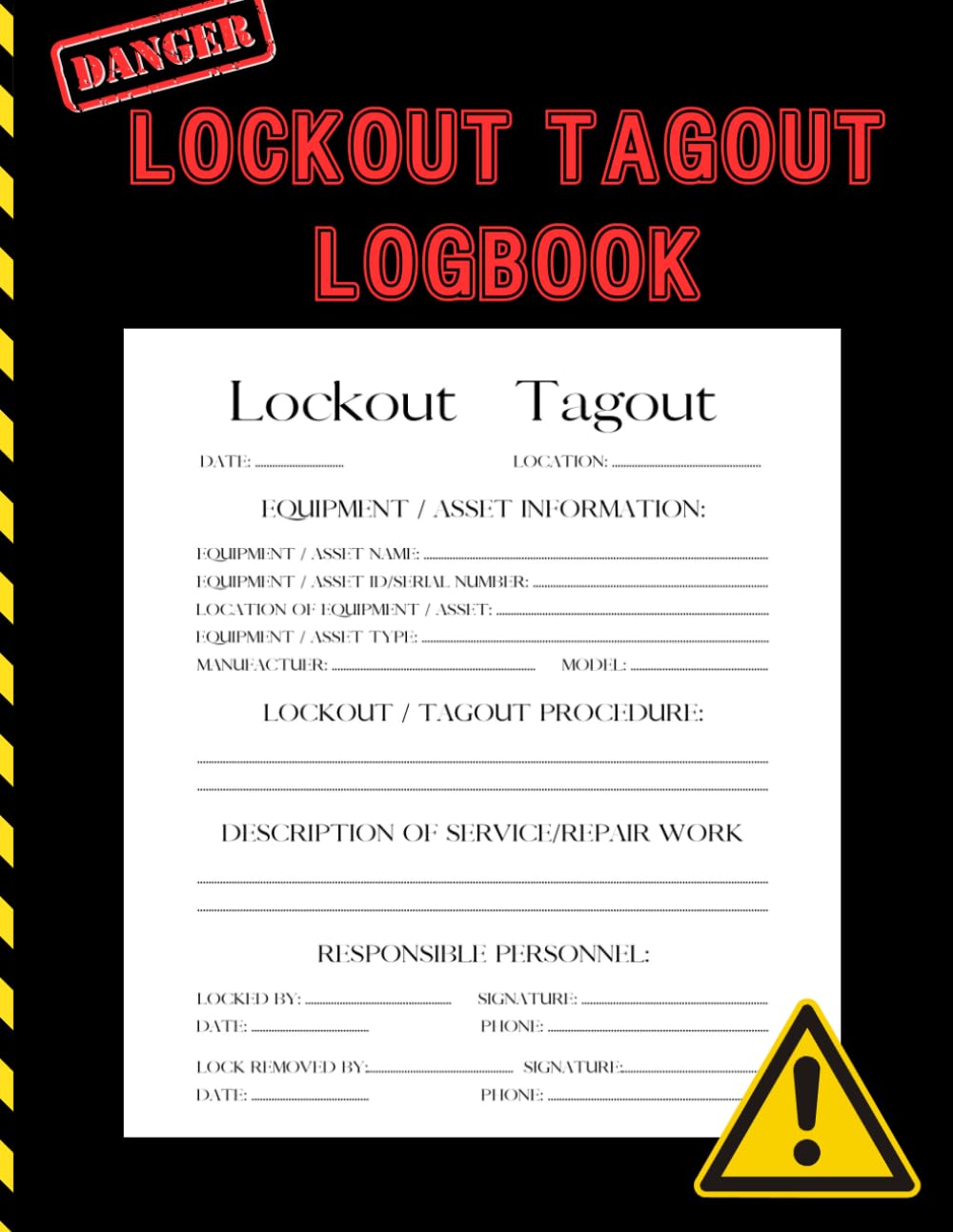 Lockout Tagout Log Book: Wayne, Rosie: Amazon.com: Books