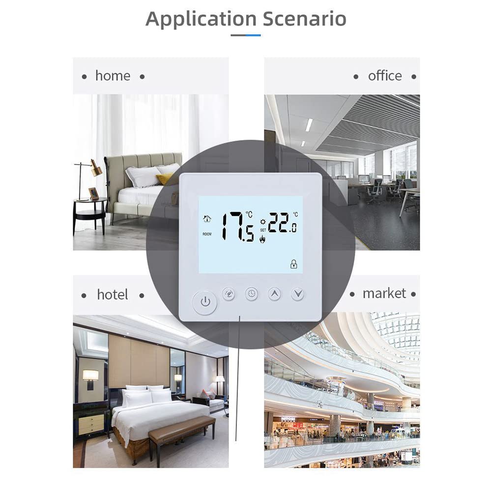 Termostato WiFi Intelligente, Controller Digitale Programmabile Touch - Foto 6
