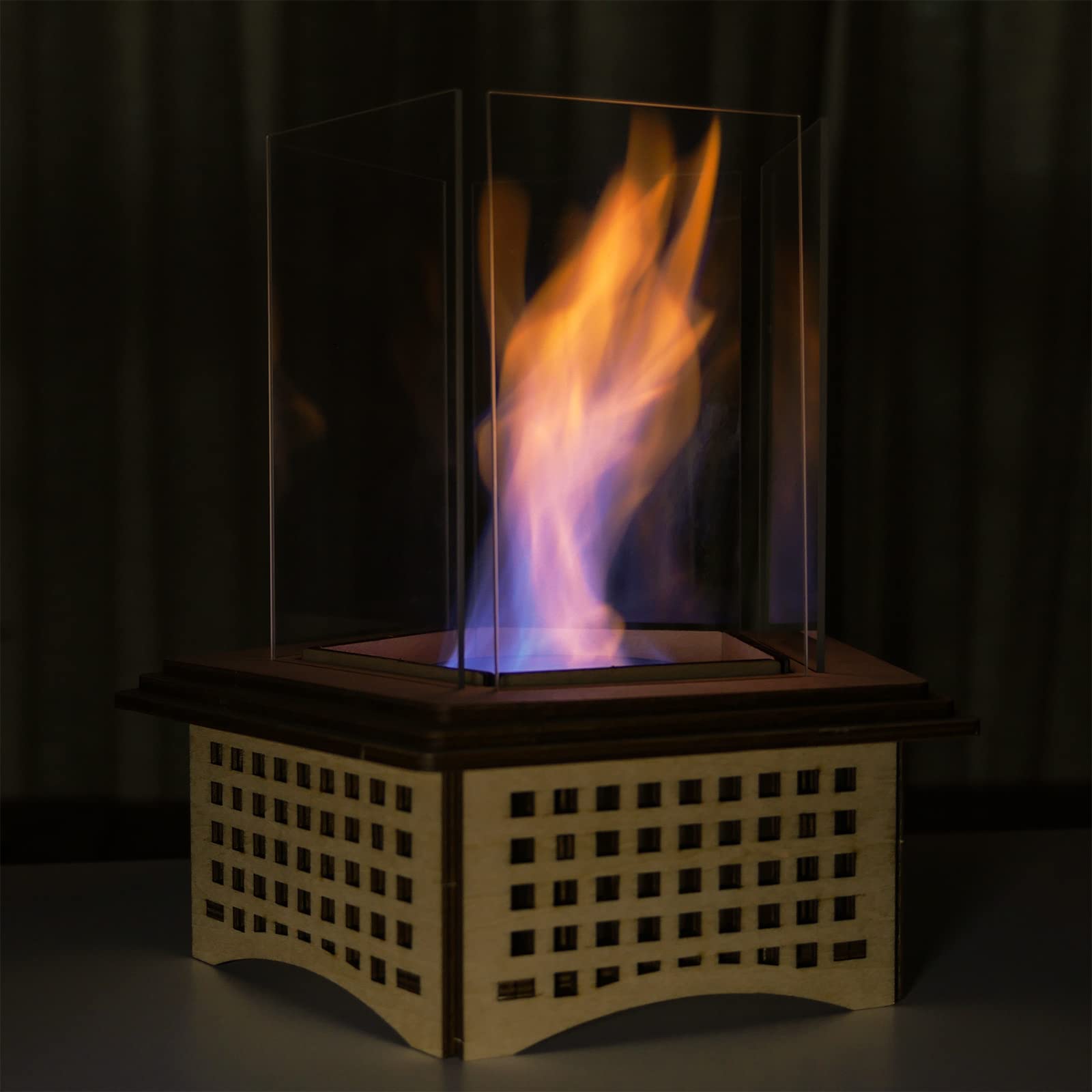 Mini Little Fire Pit, Marshmellow Roaster, Tabletop Smores Maker Fireplace, Birthday Gift, Wedding Decor with 2 Roasting Forks