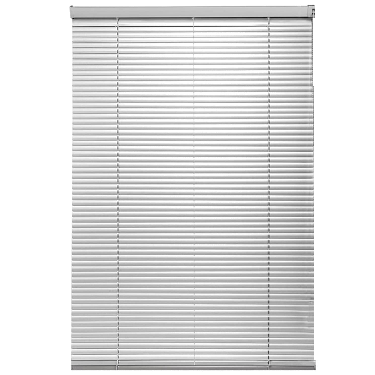 Persianas venecianas de aluminio plateadas con listones de 25 mm para interior