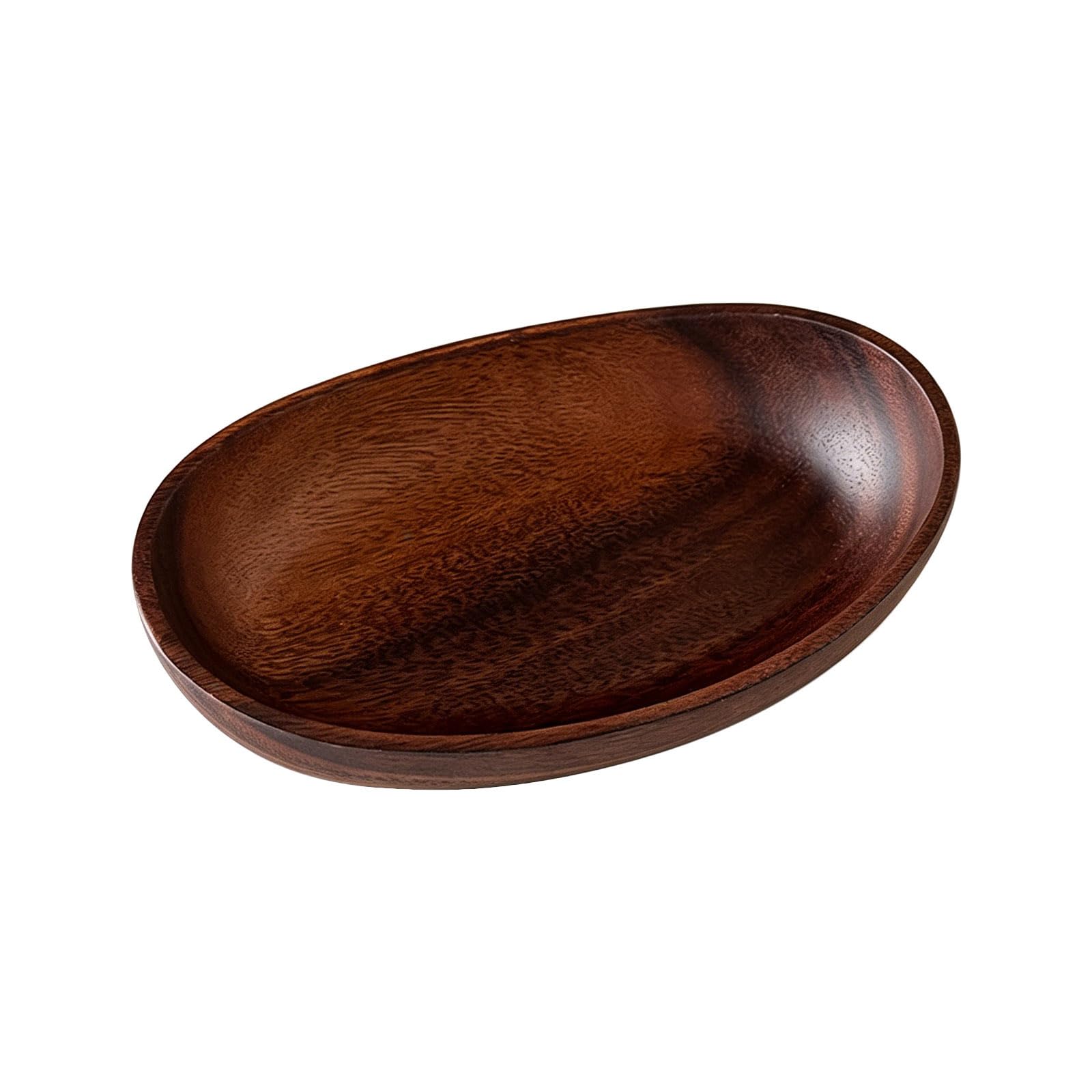 Tsophreniq Organic Shape Wooden Bowl Servant Tray for Keys and Jewelry Storage Adds Warmth to Any Room Decors Holder