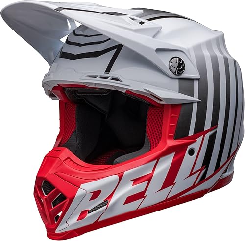 Miniatura 3 de Bell Moto-9S Flex Casco de motocicleta Sprint Mate/Rojo brillante/Blanco,Bombas de humo FH mate/brillo negro/alta visibilidad,Seven Vanguard Carbón