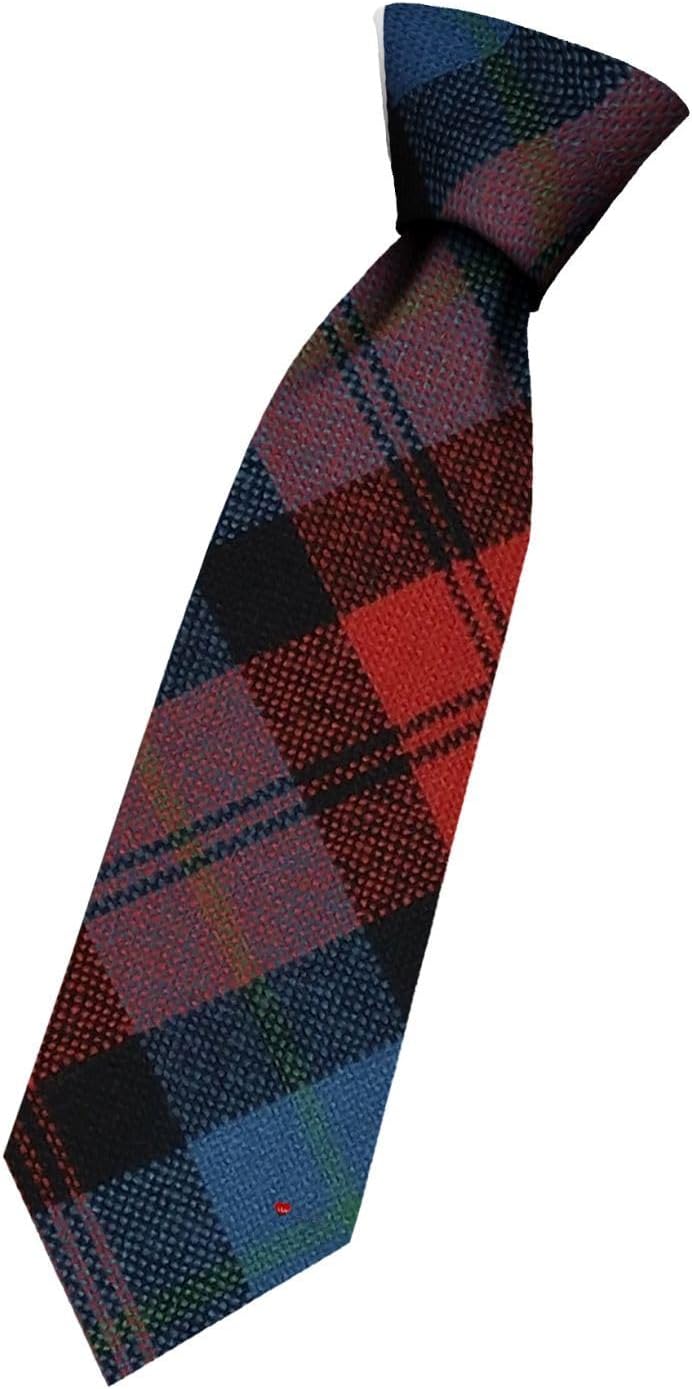 I LUV LTD Boys All Wool Tie Woven And Made in Scotland in MacLachlan Ancient Tartan
