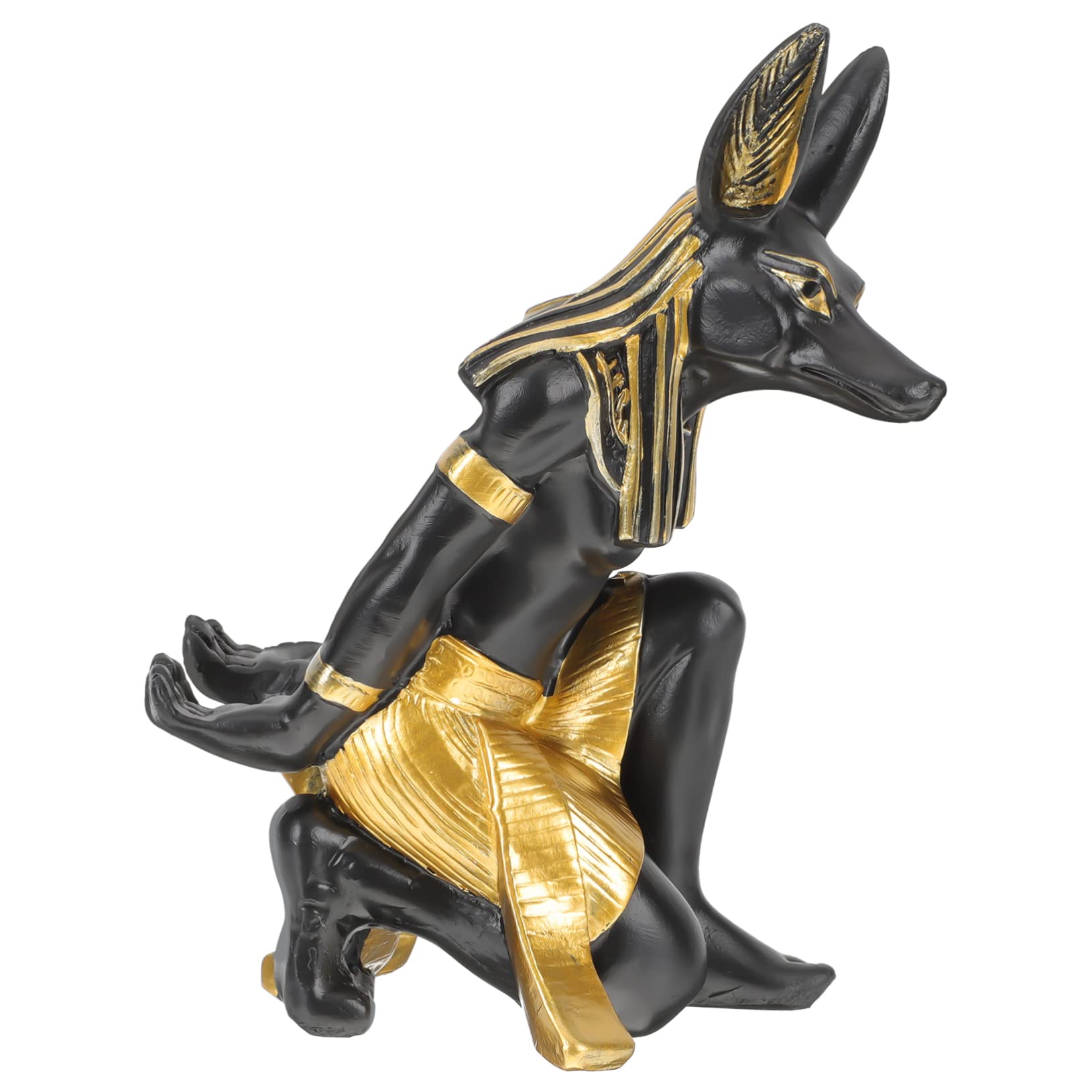 MAGICLULU Decorative Anubis Dog Wine Bottle Stand Unique Resin Figurine for Home Decor Vintage Dog Adornment for Kitchen Dining Room Wine Shelf Lovers
