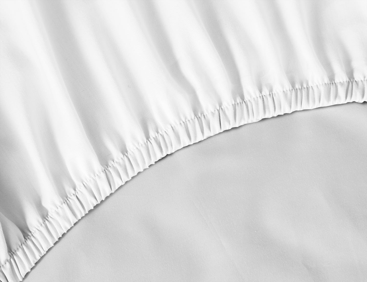 Banzaii Lenzuolo con Angoli Matrimoniale 100% Puro Cotone, Lenzuolo Sotto con Elastico per Materassi con altezza fino a 30 cm, Made in Italy colore Bianco