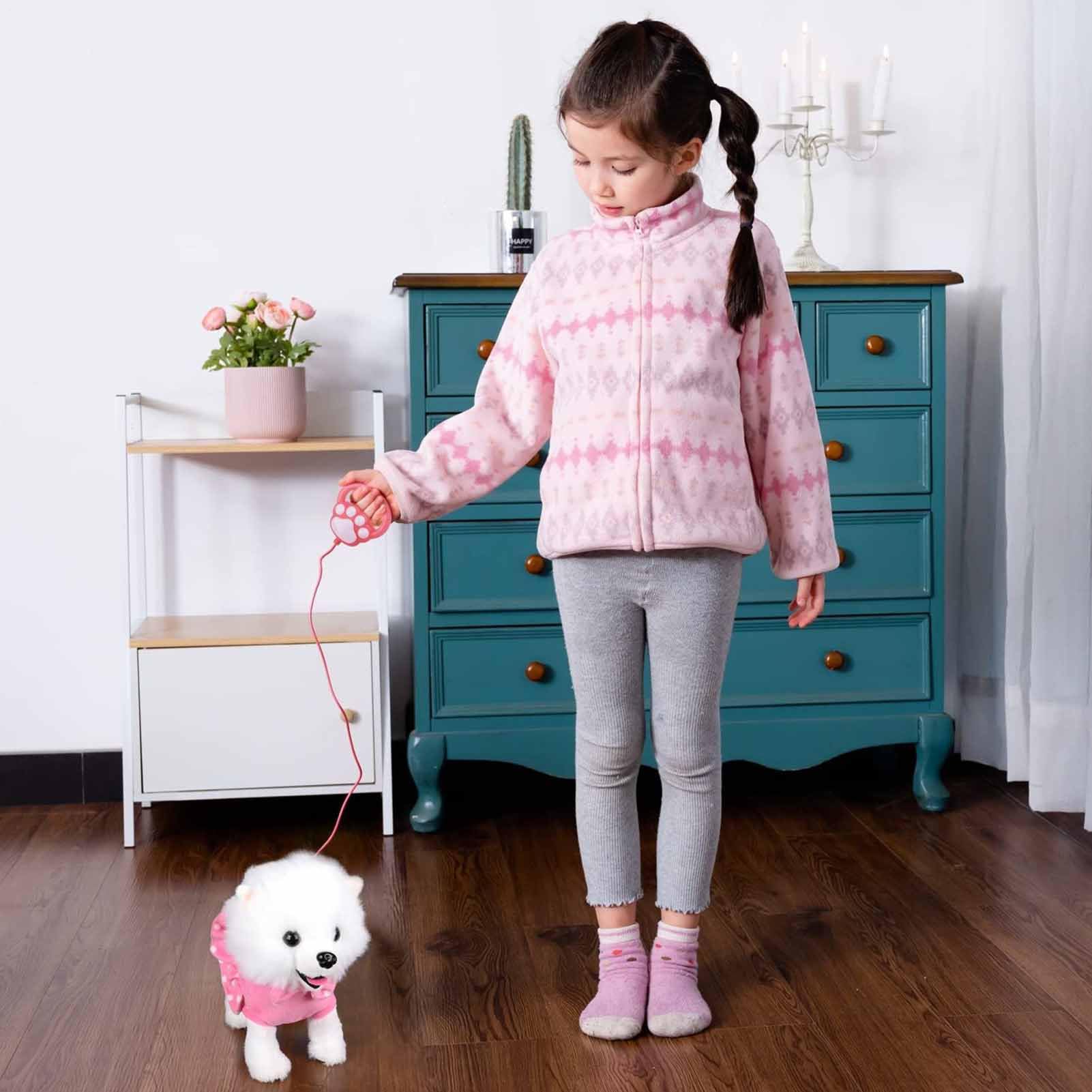 Cane Giocattolo Camminante Bambola di Peluche Elettrica Interattiva