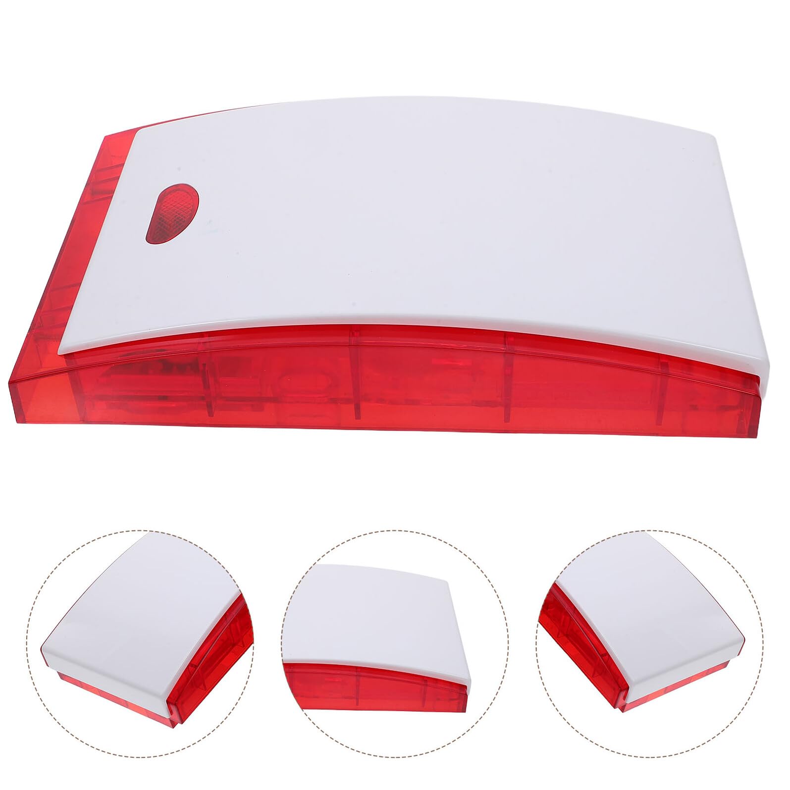 LIFKOME Alarma Exterior Impermeable Sirena Exterior Luz Estroboscópica Intermitente Alarma Antirrobo Bocina De Camión De Bomberos Sirena Antirrobo Bocina De