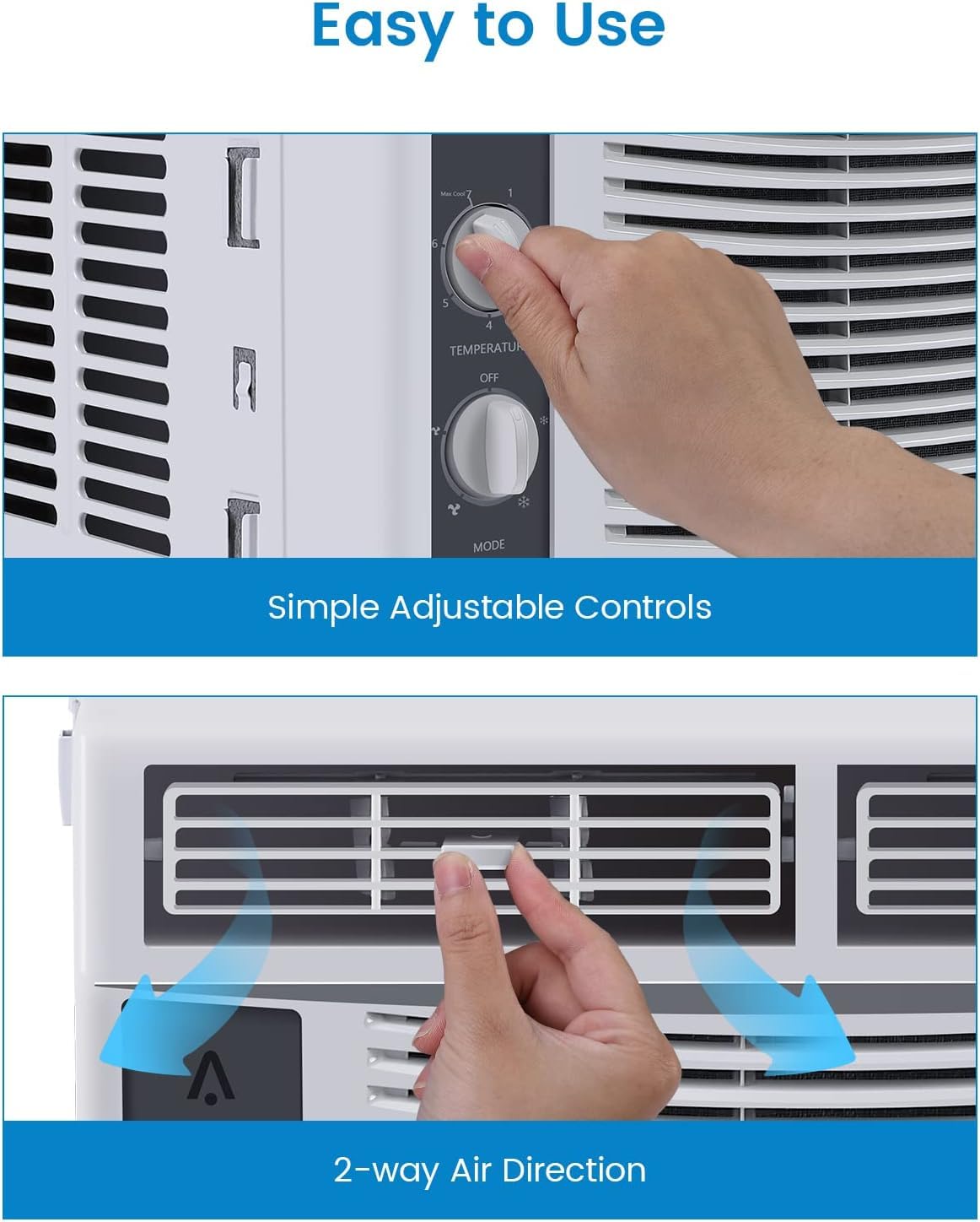 Aire Acondicionado De Ventana WiFi De 6000 W, Unidad De Aire Acondicionado Inteligente con Control Remoto Y Aplicación, Temporizador, Kit De Fácil Instalación, Enfría Habitaciones De hasta 350