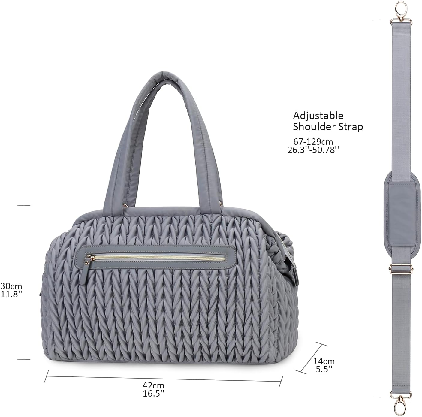 Diaper Quiltde Tote Large Mommy Maternity Bag Stroller Bag Upgrade Multi-Function with Adjustable Shoulder Strap
