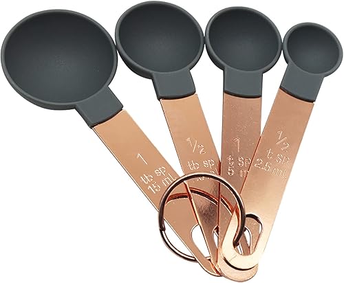 Miniatura 14 de Juego de taza medidora y cuchara medidora, juego de 8 tazas medidoras de líquidos o juego de tazas medidoras en seco, juego de cucharas medidoras