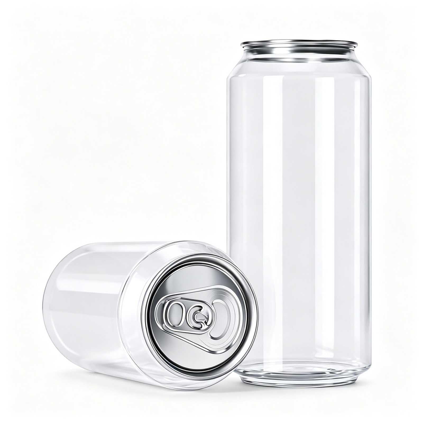 aromaoveite 200 Pack 55mm Pet Sealable Beverage Cans With Pull Tab Lids,Clear Plastic Can Sealer Cups,Juice,Bubble Tea,Coffee,Soda,Smoothie Bottles, 250ml/330ml/500ml/650ml/700ml 700ml