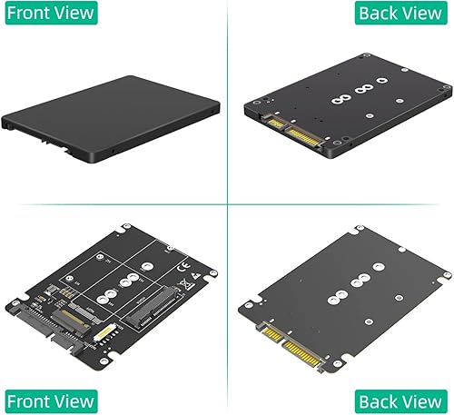 Solid States Disk Adapter Combine MSATA to 2.5inch SATA3.0 Adapter Converters with Enclosure External Solid States Disk Case Box SSDs Conversion