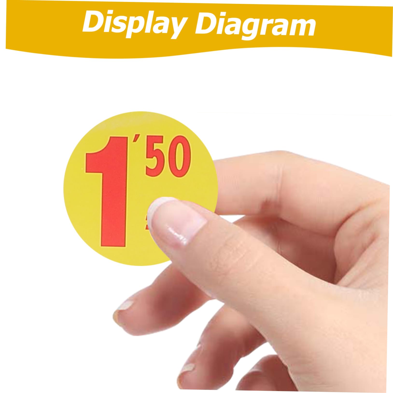 VILLCASE 5rotoli Etichette Adesive Per Prezzi Stickers Per Vendite e Supermercati Etichette Per Piccole Imprese e Mercatini