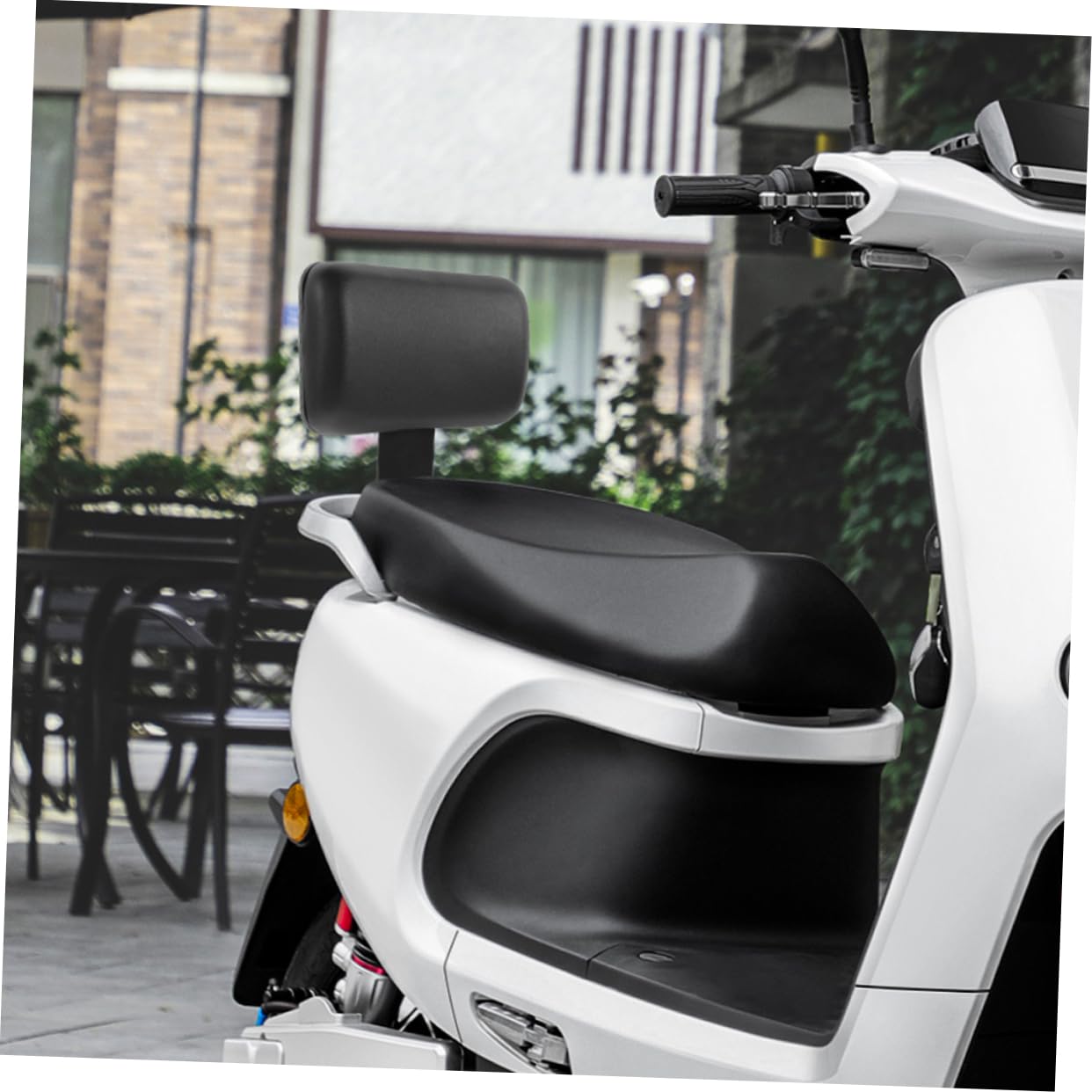 Coussin de Dossier Vélo Électrique Noir, Support Confortable, Acier | Mousse Sponge, Plastique et Acier, Entretien Facile, Design Ergonomique, Pièce de Rechange pour Siège Arrière