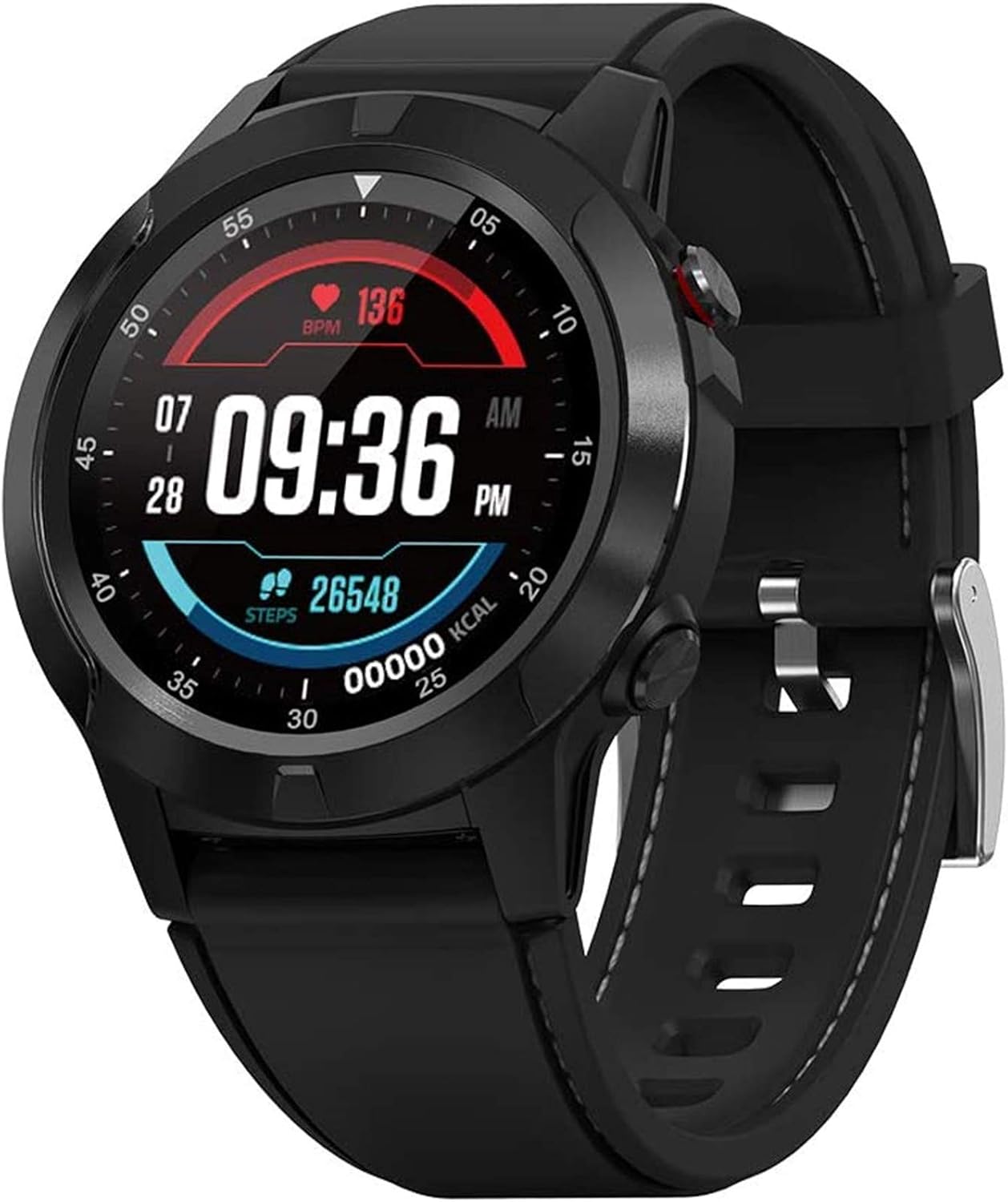 YSQ Smart Watch per Uomo, smartwatch GPS per Android iOS con Monitor Cardiaco di Pressione sanguigna, Impermeabile Sleep Fitness Tracker con barometro altimetro Bussola YSQ Smart Watch per Uomo, smartwatch GPS per Android iOS con Monitor Cardiaco di Pressione sanguigna, Impermeabile Sleep Fitness Tracker con barometro altimetro Bussola