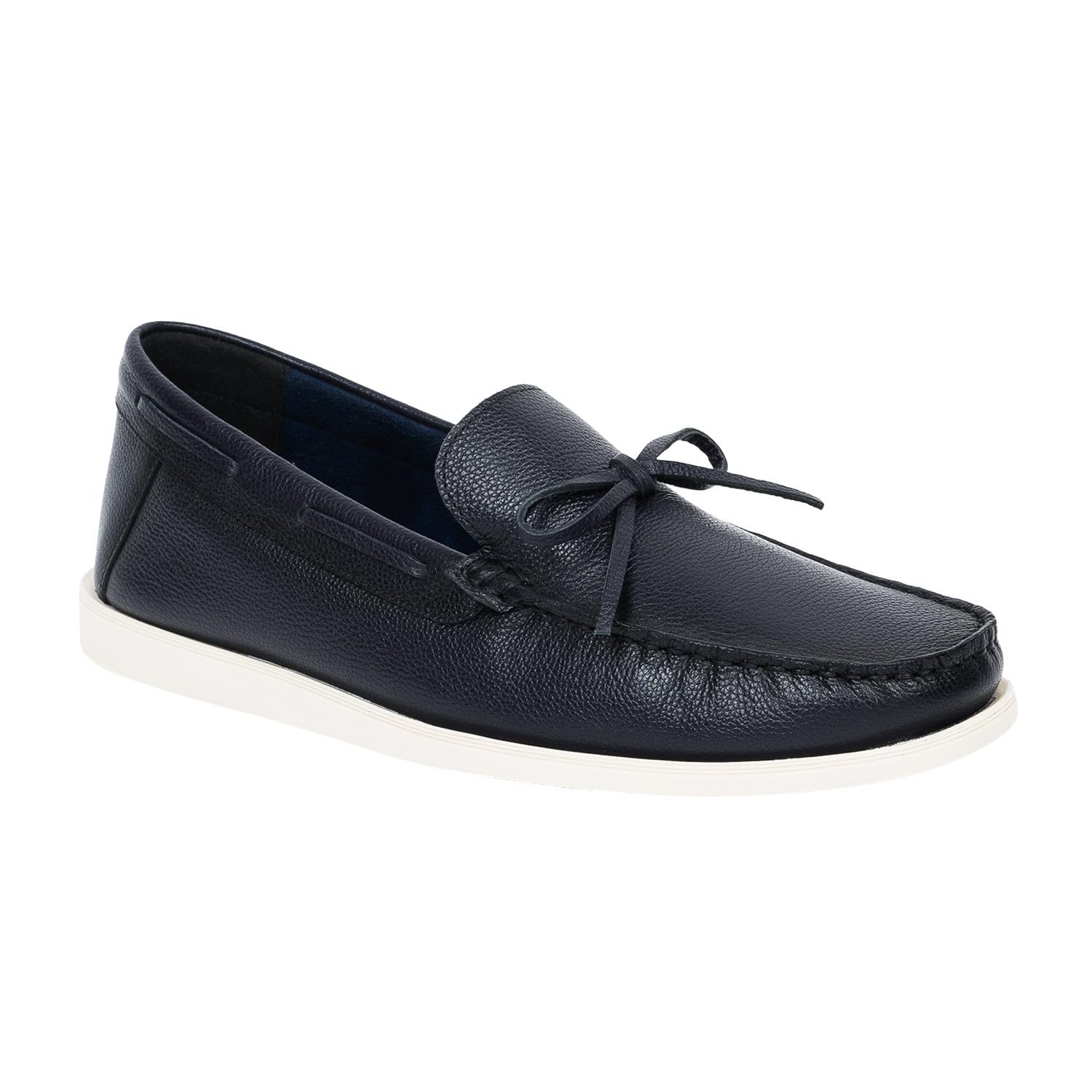 HYLI Genuine Leather Slip on Loafers for Men - Durable | Comfortable | Breathable | Odor Resistance | Flexible | Navy | 7 UK (B0D4R56N7R) Amazon Price History, Amazon Price Tracker