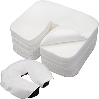 Tvvcalk 500 Count Disposable Face Cradle Covers, Medical-Grade, Ultra Soft, Luxurious, Non-Sticking Massage Face Covers, Headrest Covers for Massage Tables & Massage Chairs