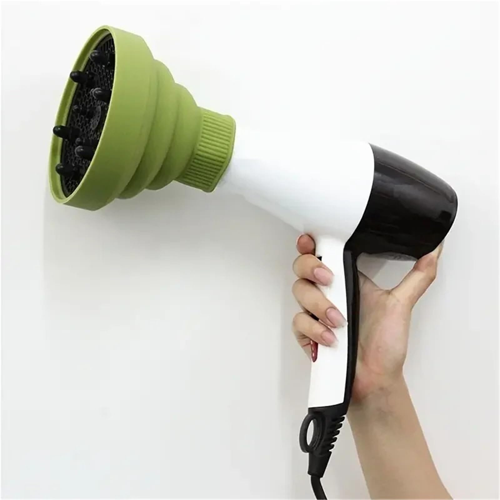 Difusor Universal For Secador De Pelo, De Silicona, Color Negro Y Rosa, Con Temperatura Ajustable Y Resistente.(Purple 1pcs)
