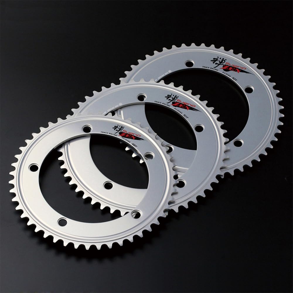 Anello Catena Sugino Messenger 44T 1/8" Argento – Single Speed E Pista