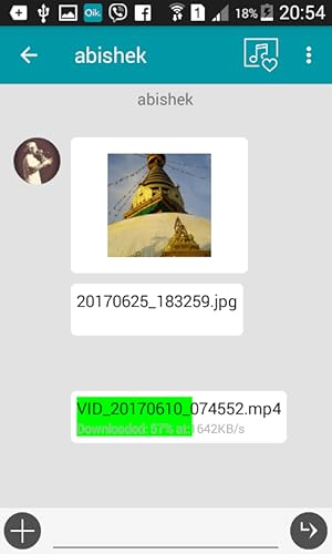 Qiks-Chat,File Transfer and Stream music and video