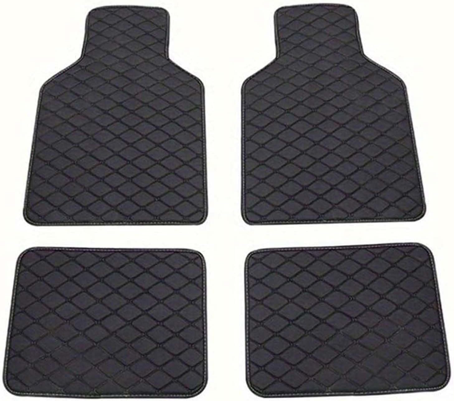 4 Pieces Car Floor Mats, for Benz GLE 5 Sitz 7 Sitz GLE Coupe 2020-2023 Front Rear Row Anti Slip Waterproof Carpet Floor Matts All Weather Car Mats All-Season,B